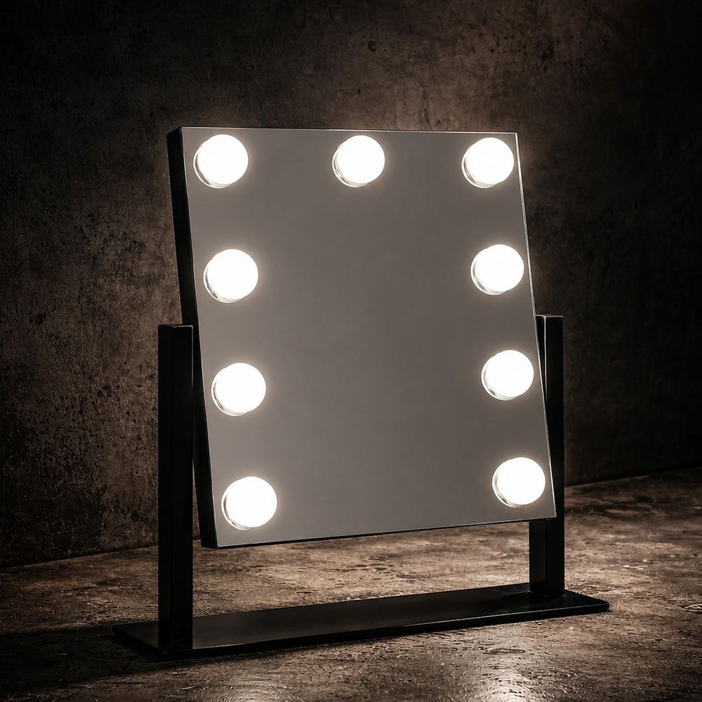 EaseGlow™ GlowPro Hollywood LED Makeup Mirror – 3 Color Modes, Touch Control & Adjustable Brightness