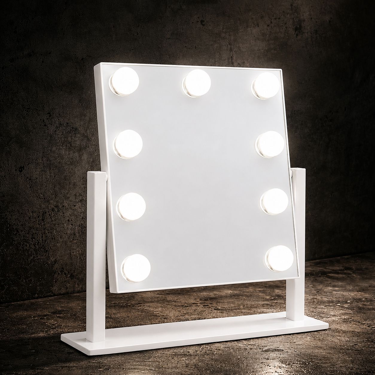 EaseGlow™ GlowPro Hollywood LED Makeup Mirror – 3 Color Modes, Touch Control & Adjustable Brightness