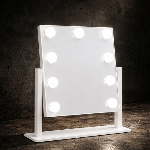 EaseGlow™ GlowPro Hollywood LED Makeup Mirror – 3 Color Modes, Touch Control & Adjustable Brightness
